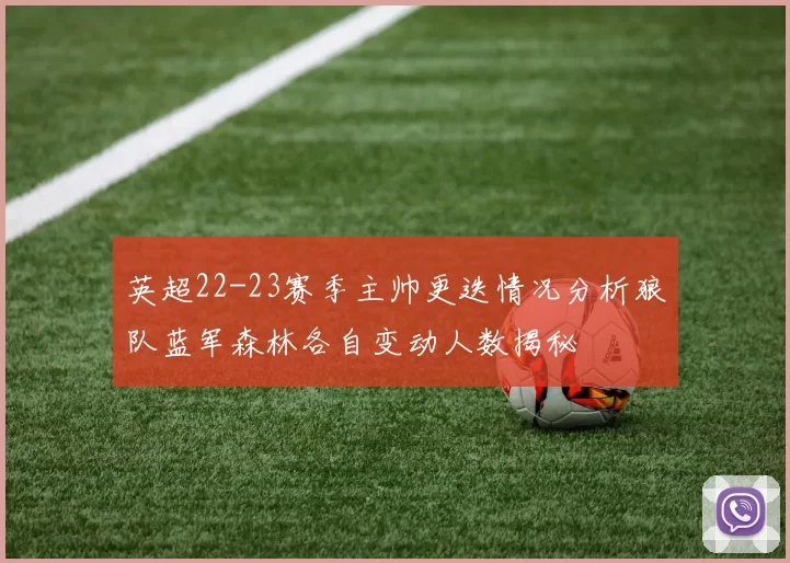 英超22-23赛季主帅更迭情况分析狼队蓝军森林各自变动人数揭秘